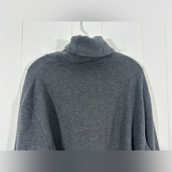 Polo Ralph Lauren Men’s Sz XL Gray Pullover Sweater Suede Elbow Patches - Picture 5 of 8